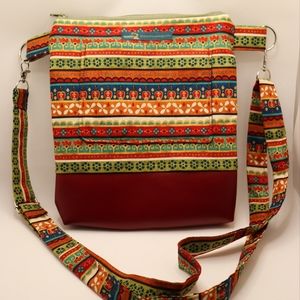 3in1 Shoulder Crossbody Backpack (handmade) "Espiritu De Mexíco"
